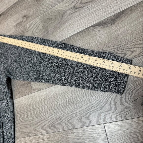 CW Classics Cable Knit Cardigan Sweater Size 1X Textured Zip Up Black White - Picture 9 of 14